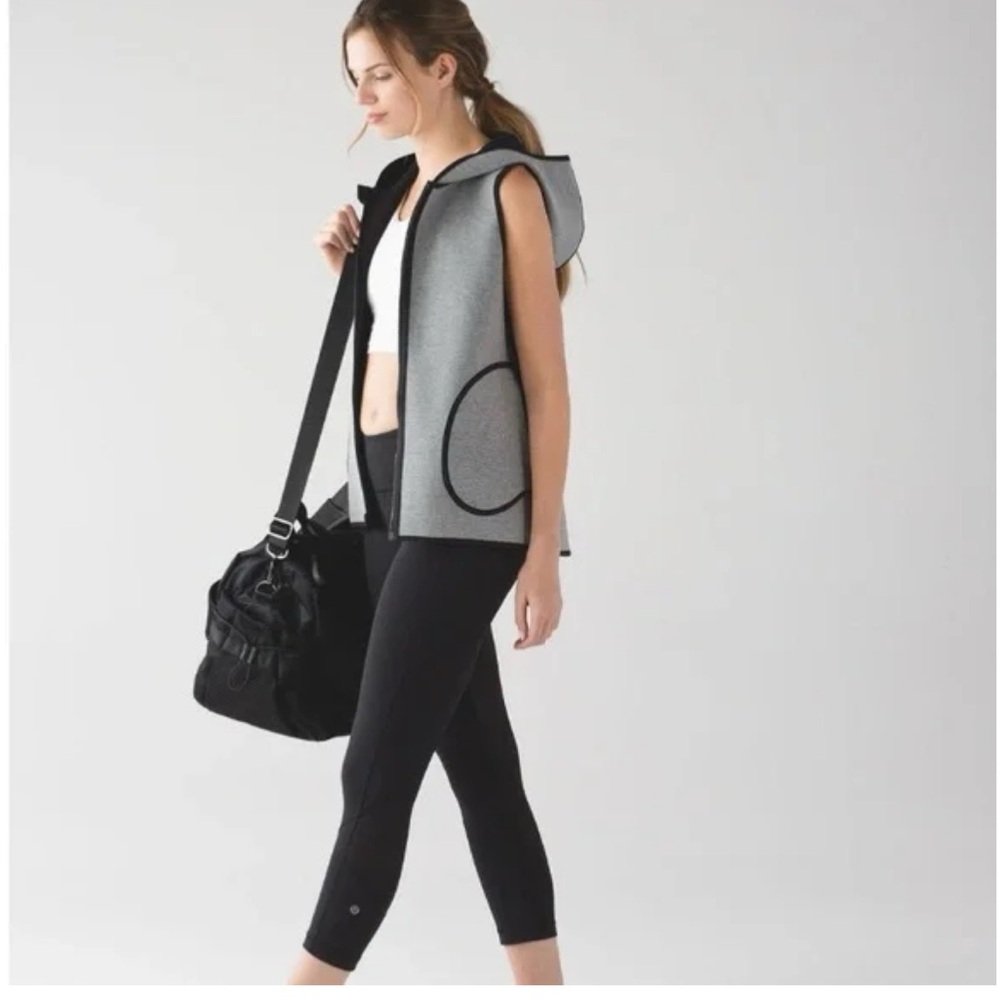 Lululemon Athletica Gray Hooded Vest